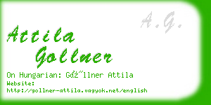 attila gollner business card